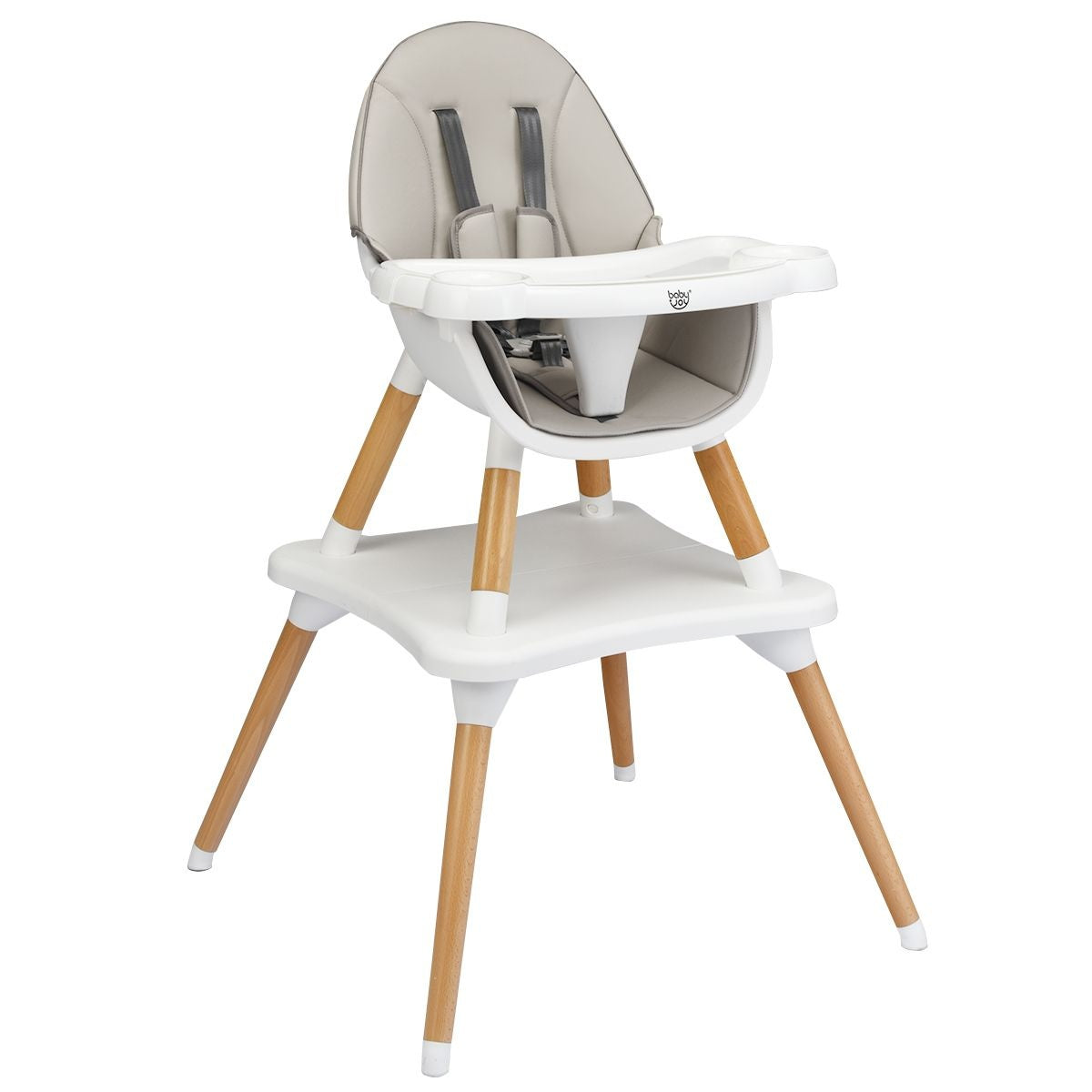 Coast 4-in-1 Babystoel Eetstoel - In Hoogte Verstelbaar - Grijs