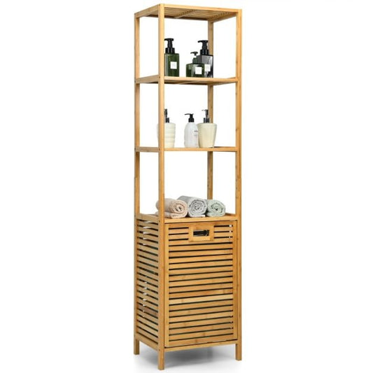 Coast Badkamerkast - MET Wasmand - Bamboe - 40 x 33 x 160 cm