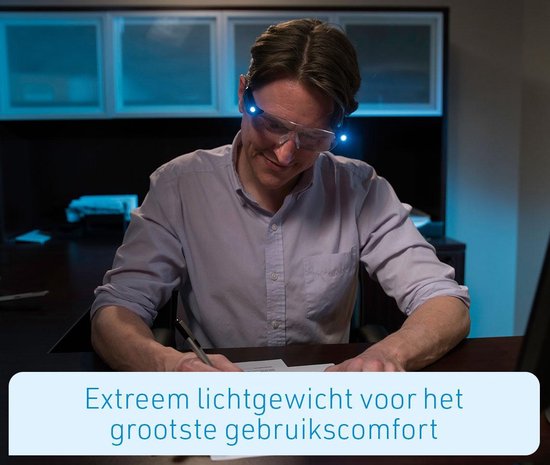 Zoom Magix LED | Geïntegreerd LED-licht en 160% vergroting | Polycarbonaat lenzen | Mighty Sight | duurzaam montuur - krasbestendige bril - veilig en comfortabel | Unisex design