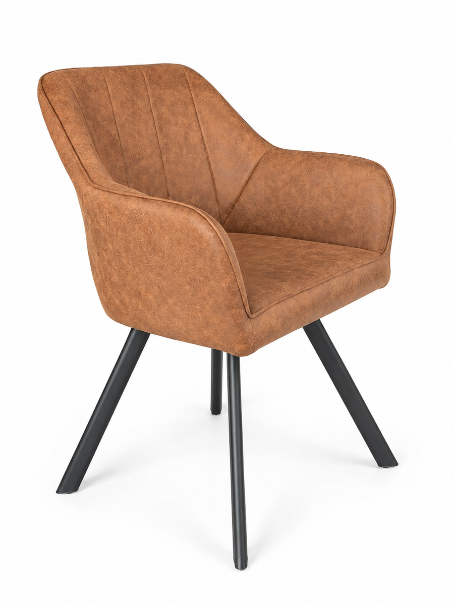 Meubel31 Tenno Draaibare Eetkamerstoelen - Set van 2 - Cognac
