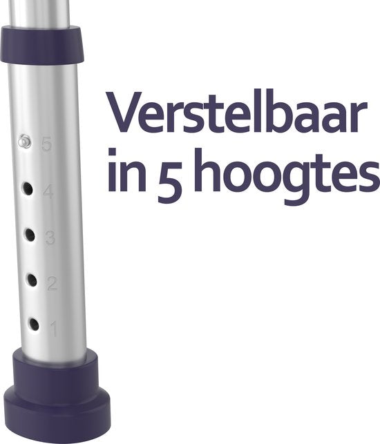 Sanicraft® Douchekruk - Verstelbaar Douchekrukje met Zitkussen - Handgrepen, Douchekophouder & Anti-Slip Poten - Roestvrij - 120kg Draagkracht