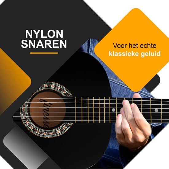 Finesse Akoestische Gitaar - Starterset - Nylon Snaren - Klassieke Gitaar - Gitaar Kind & Volwassenen