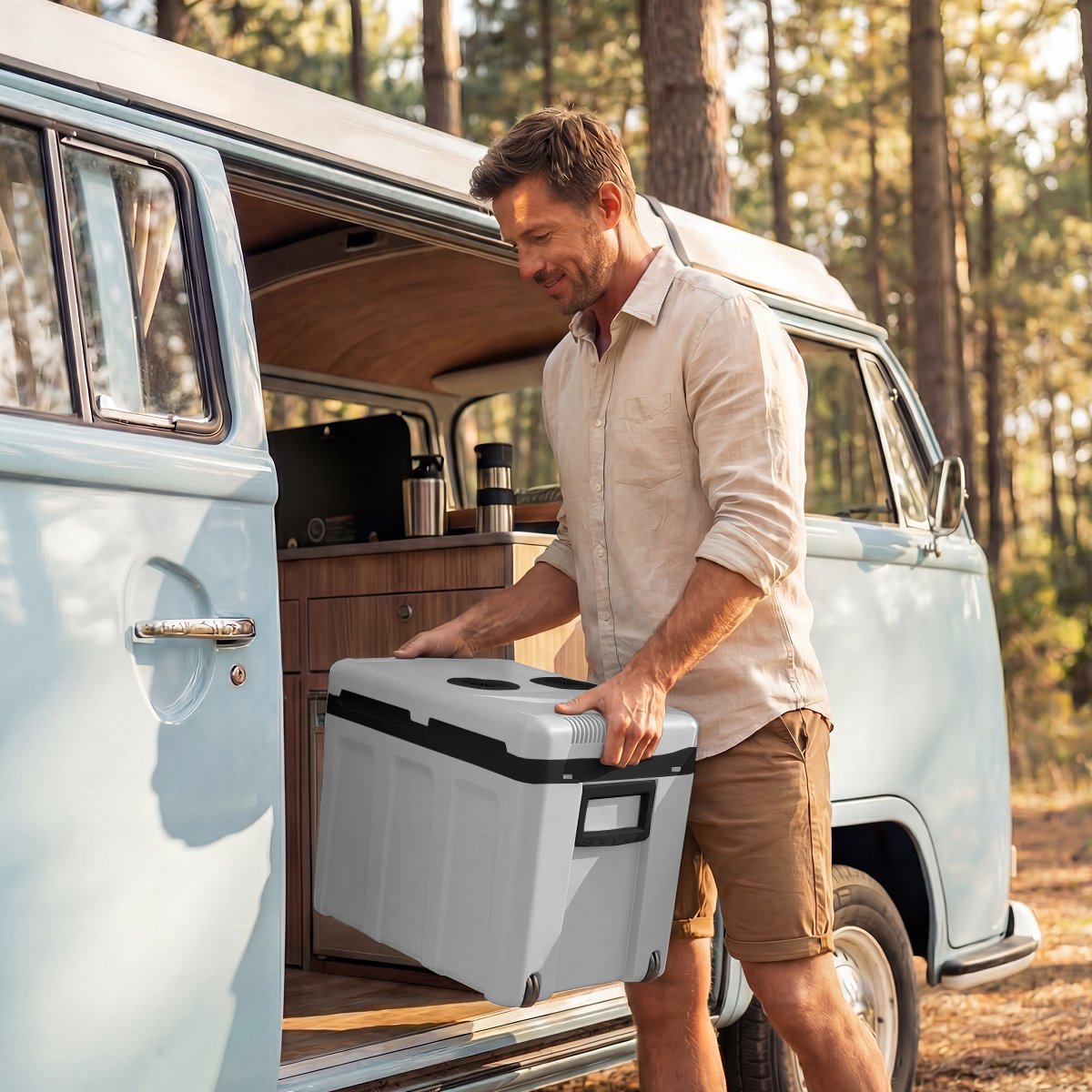 Auronic elektrische koelbox - 40L - koelen en verwarmen - 12V/230V - draagbaar