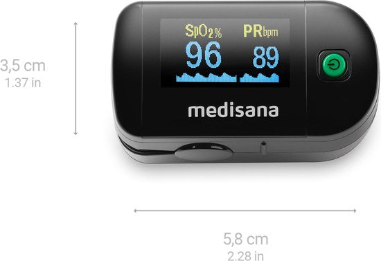 medisana PM 100 - Zwart Saturatiemeter