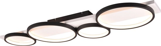 Trio Leuchten - Plafondlamp Medera 4 lichts L 100 cm wit zwart