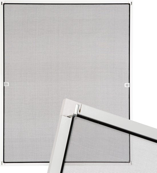 Tectake - Inzethor - 130x150 cm - Wit