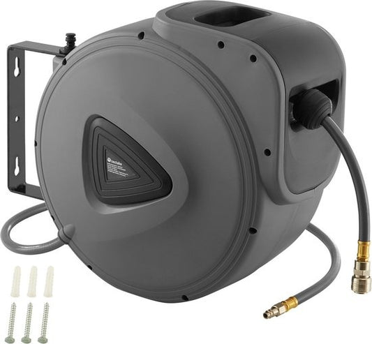 tectake Persluchtslang met haspel 30 m - 403431