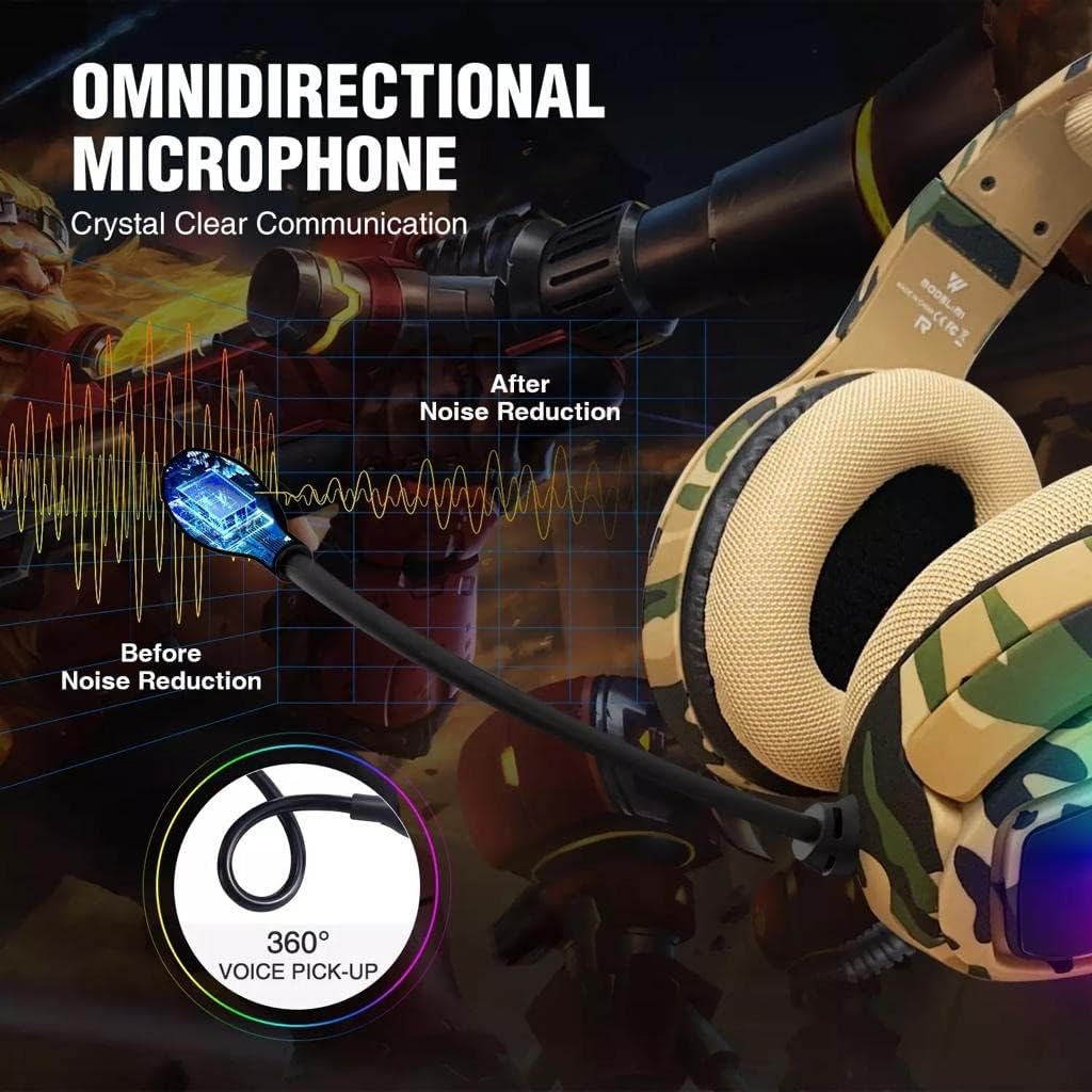 CoolTrends WINTORY Gaming Headset - PS5 PS4 PC Mac - Noise Cancelling Microfoon - Beige