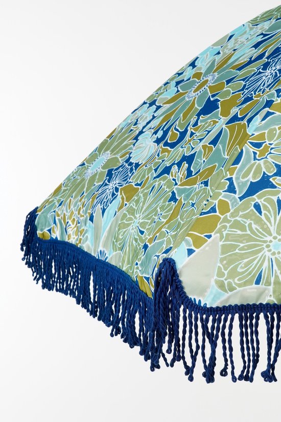 Mica Decorations Bloem Parasol - H238 x Ø220 cm - Blauw