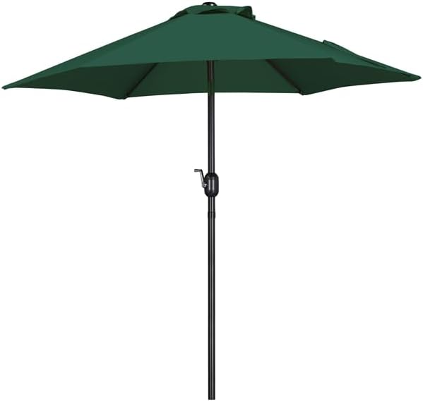 Yaheetech Tuinparasol 222,5 cm - Kantelbaar - Met Zwengel - Polyester - Waterdicht