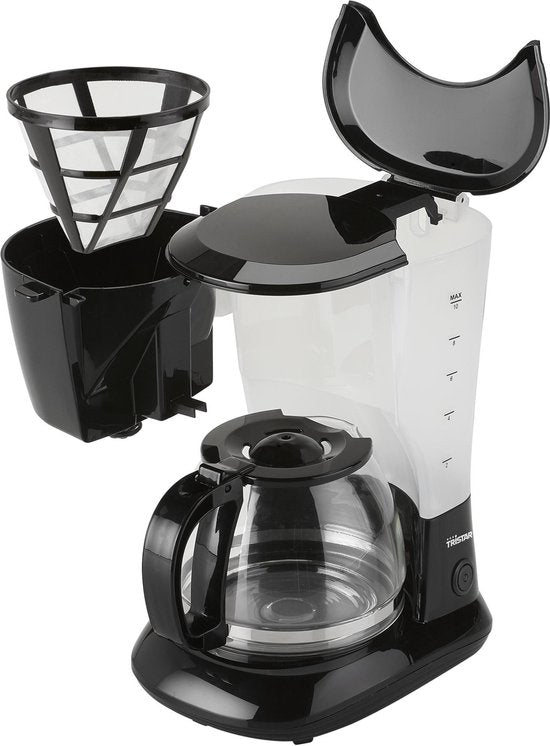 Tristar Koffiezetapparaat filterkoffie 750W - CM-1245 - 1,25L, 10 koppen - Camping geschikt - Zwart