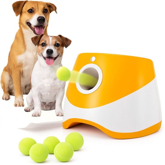 Ceruzo Ballenwerper Hond – Automatisch – 6 Ballen – 3 Afstanden -Oplaadbaar