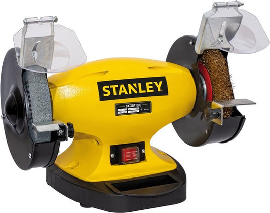 Stanley SXGBP150E - Tafel Slijpmachine - 2-in-1 Steen en Borstel - 330W Motor - Gietijzeren Constructie