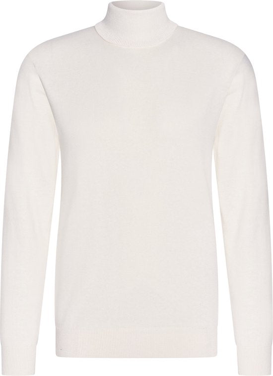 Cappuccino Italia - Heren Truien Coltrui Off White - Wit - Maat M