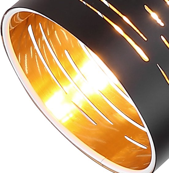 Globo - spot - TUNNO - zwart - metaal - opbouwspot - E14 - 15342-2