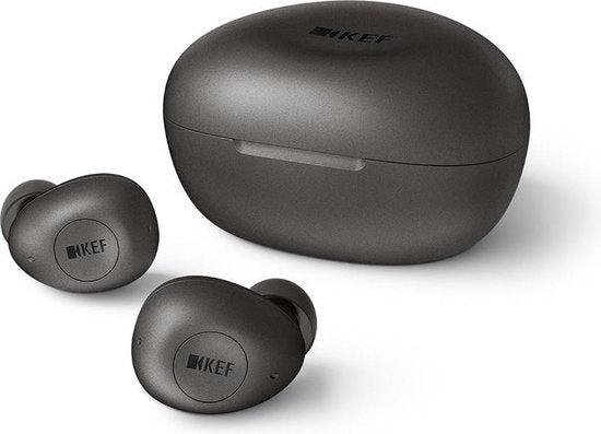 KEF - MU3 - Draadloze Noise Cancelling True Wireless Oordopjes - Charcoal Grey