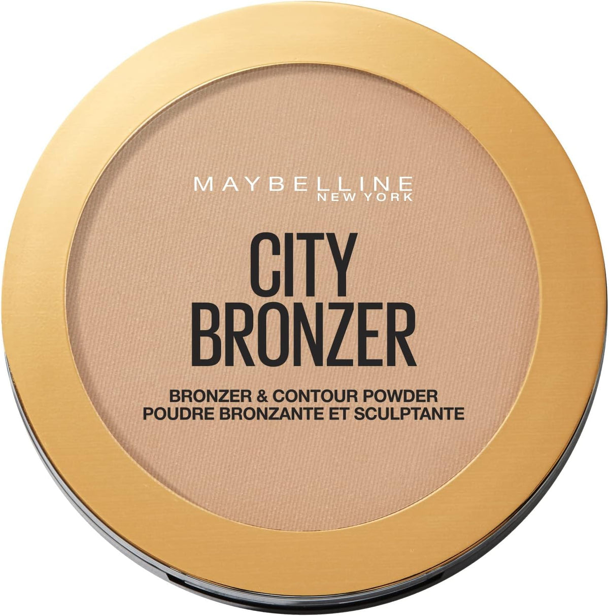 Maybelline City Bronzer Bronzingpoeder - 200 Medium Cool - 8 g - Matte Finish met Cacaoboter - 7,4 x 7,4 x 1,3 cm