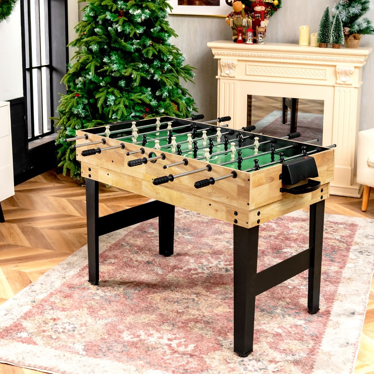 Coast Multifunctionele Speeltafel - 10-in-1 spellen - Stapelbaar ontwerp - Hout - 105,5 x 61 x 80 cm