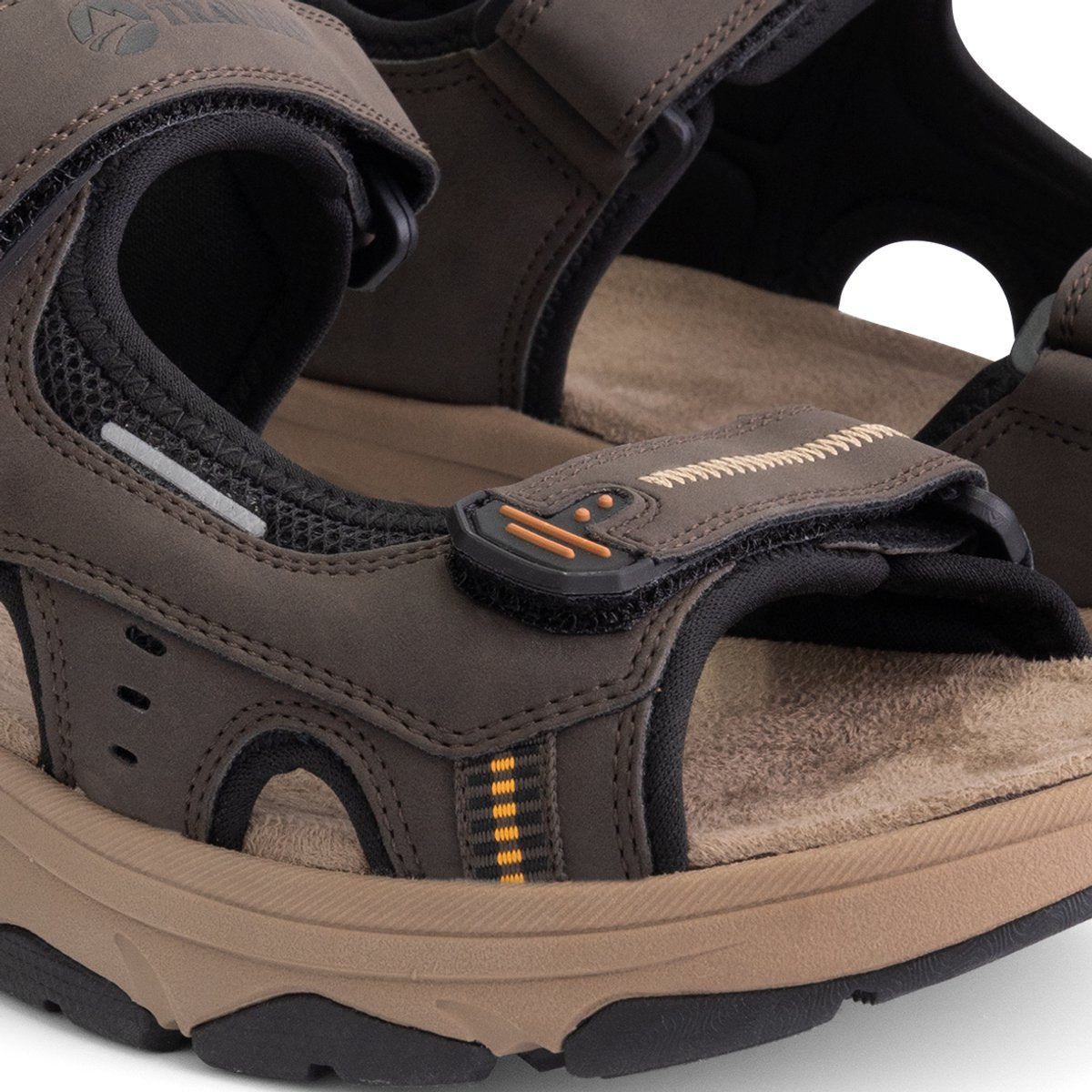 Travelin' Brusdal - Heren outdoorsandalen - Lichtgewicht - Outdoorsandalen - Donkerbruin - Maat 42