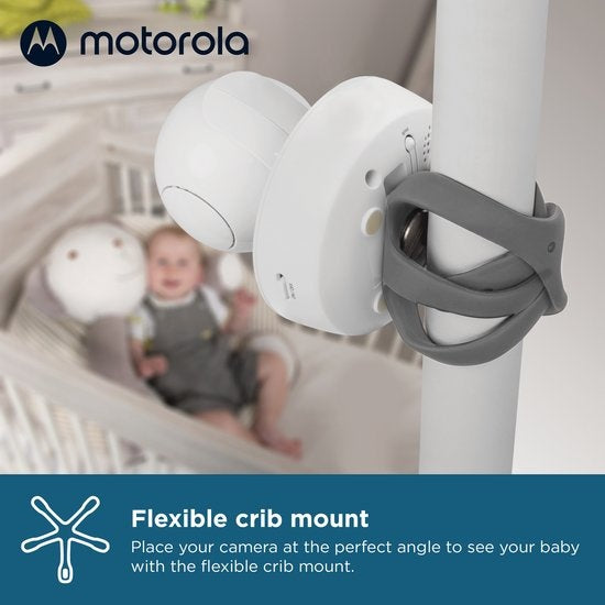 Motorola Nursery Babyfoon met Camera - VM55 - 5-inch Kleurendisplay - Draadloos - Infrarood Nachtzicht - Kantelende Camera - Terugspreekfunctie