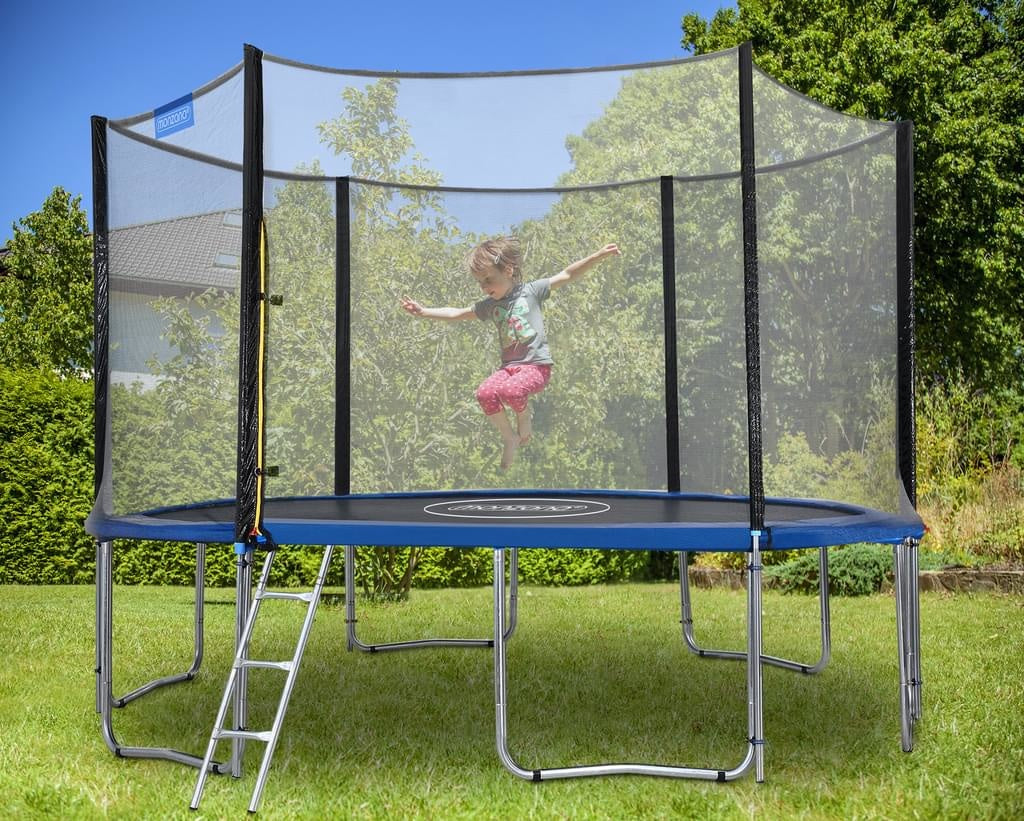 Monzana Trampoline - 366cm incl Veiligheidsnet Ladder Rand - Blauw