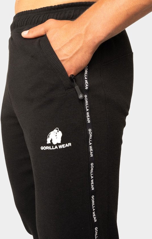 Gorilla Wear Harvey Trainingsbroek - Zwart - 4XL