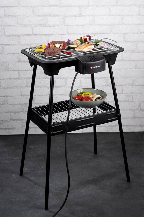 alpina BBQ - Elektrisch - 2-in-1 - Binnen en Buiten - 2000W