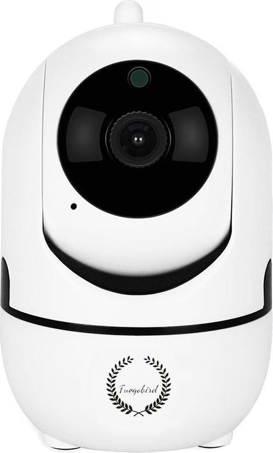Fuegobird Indoor IP Camera - 1080P Beveiligingscamera - Remote Playback - Babyfoon - 2.4G/5G WIFI - Met  App - Wit