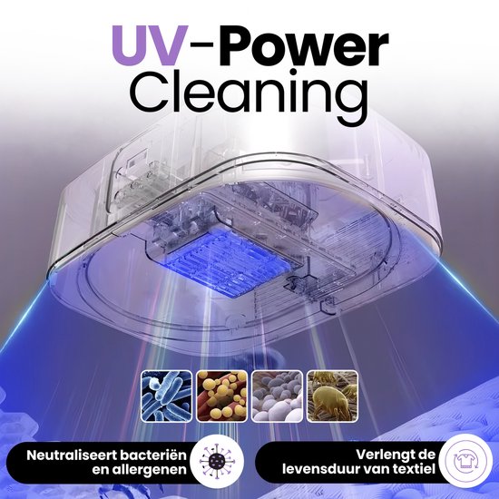Hendriqs® Wasdroger Condensdroger 8 kg - 90°C mini droger met UV-sterilisatie - Droge Kleding & Warme Kamer Tegelijk - Alternatief voor Warmtepompdroger & Wasdroogcombinatie & Droogkast & Elektrisch Droogrek & Droogmachine