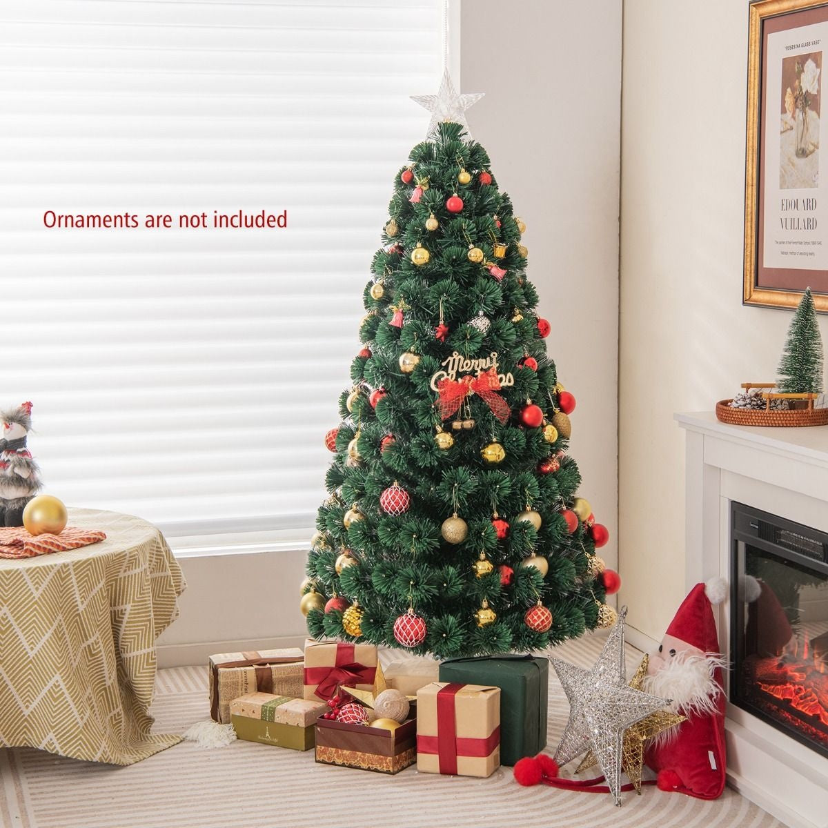 Coast Kunstkerstboom met Warm Witte LED-lampjes en Verlichte Ster - 150cm