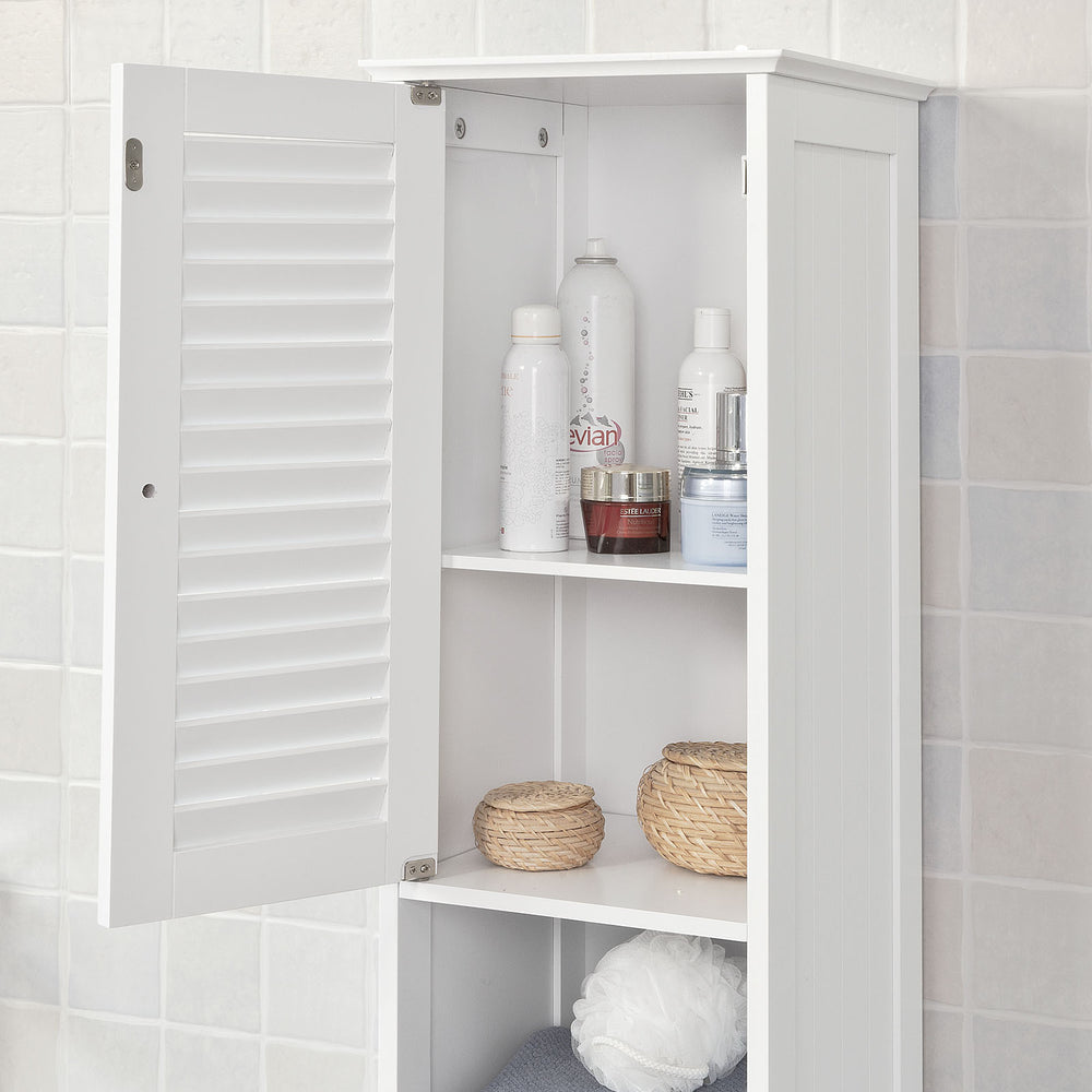 SoBuy FRG236-DG Hoge Badkamerkast - Met Lades - Zwart - Hout - 32x30x170cm