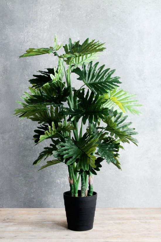 Mica Decorations Philodendron Kunstplant - H120 x Ø80 cm - Groen