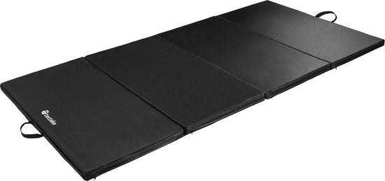 tectake - Gymmat gymnastiekmat - afm 240 x 120 x 5 cm - zwart - 403638