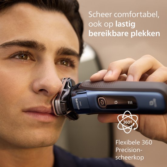 Philips Shaver i9000 Elektrisch Scheerapparaat Voor Mannen - Met Quick Clean Pod - Blauw - X9003/30