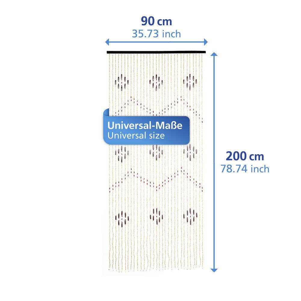 Maximex Bamboe Kralengordijn Veelkleurig - 90 x 200 cm - 31 Strengen