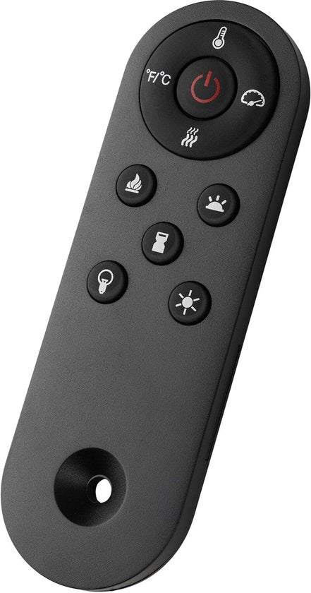 tectake® Wandhaard - Elektrische Haard - Sfeerhaard - 900W & 1800W - Bediening met Afstandsbediening of App - met Thermostaat - Kachel - met Verwarming - Haarden - met Hout en Gloeieffecten - 3D Vlammen - Timer - 9 Kleuropties