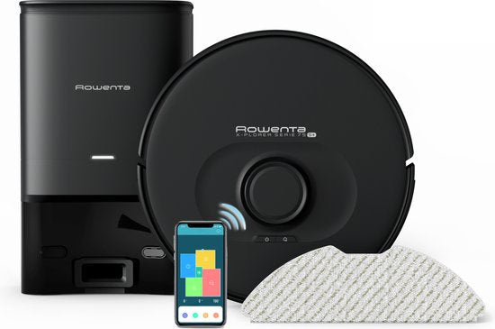 Rowenta X-Plorer Serie 75S+ RR8585 - Robotstofzuiger met dweilfunctie - Automatisch leegstation - Zwart