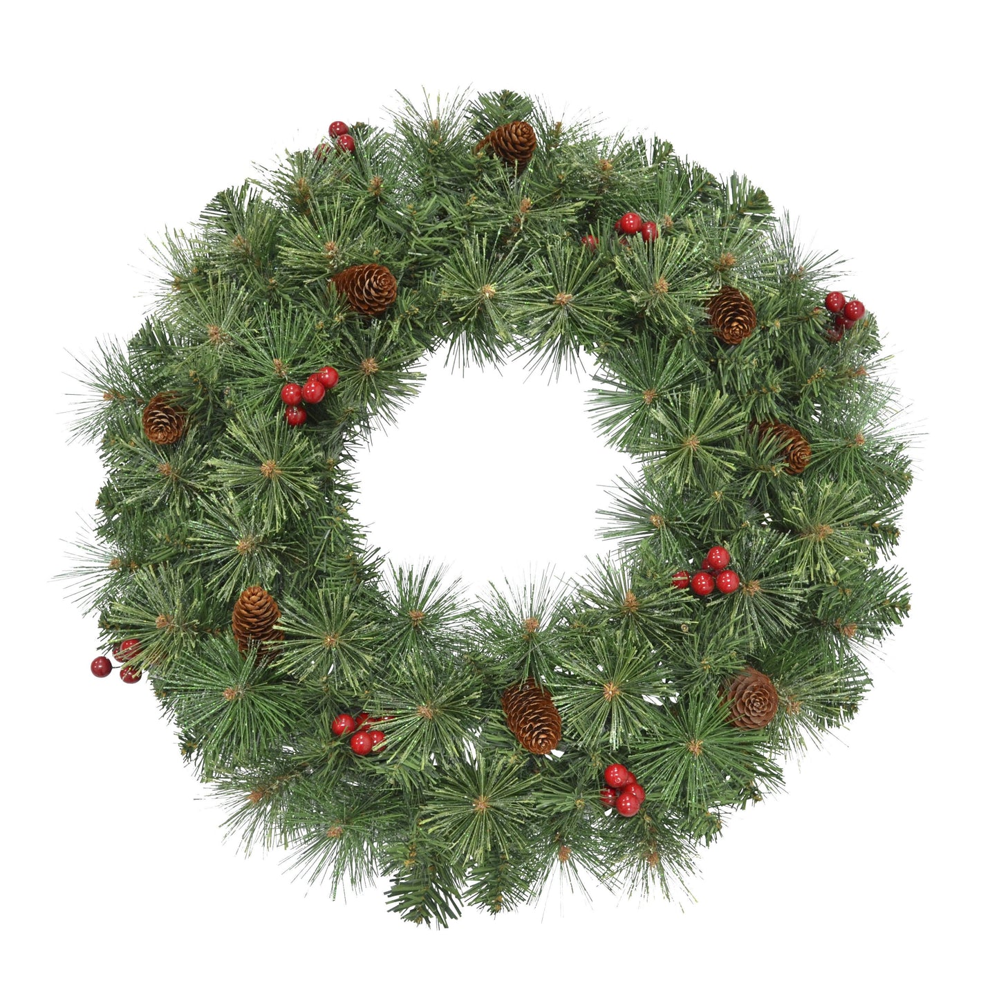 Black Box Trees Warth Kerstkrans met Decoratie - Ø60 cm - Groen