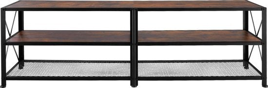 tectake - TV-meubel – Indianapolis - industrieel donkerbruin – 404543