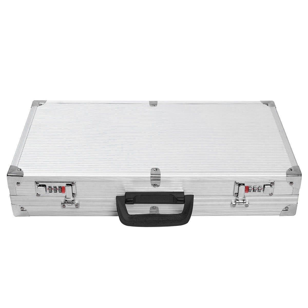 Coast Geweerkoffer - aluminium frame - met combinatiesloten - zilver 47 x 25 x 8,5 cm