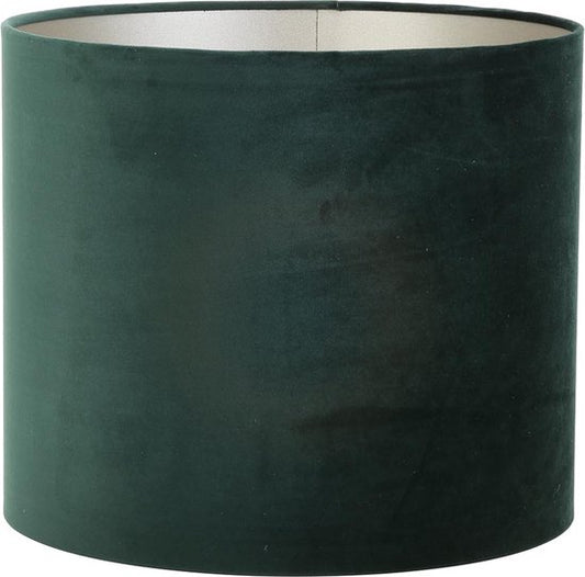 Light & Living Cilinder lampenkap Velours - Groen - Ø50x38cm - Modern