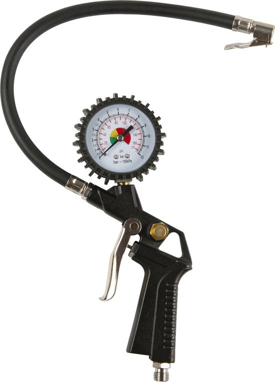 Kibani Super stille compressor 50 liter + luchtslang + luchtspuit + bandenpomp - SET - Low Noise - Compressoren - 50L