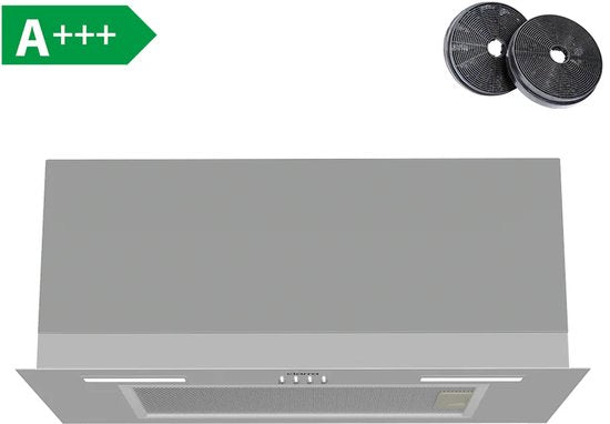 CIARRA CBCS6926A inbouw afzuigkap 60 cm - 650 m³/h - RVS - A+++