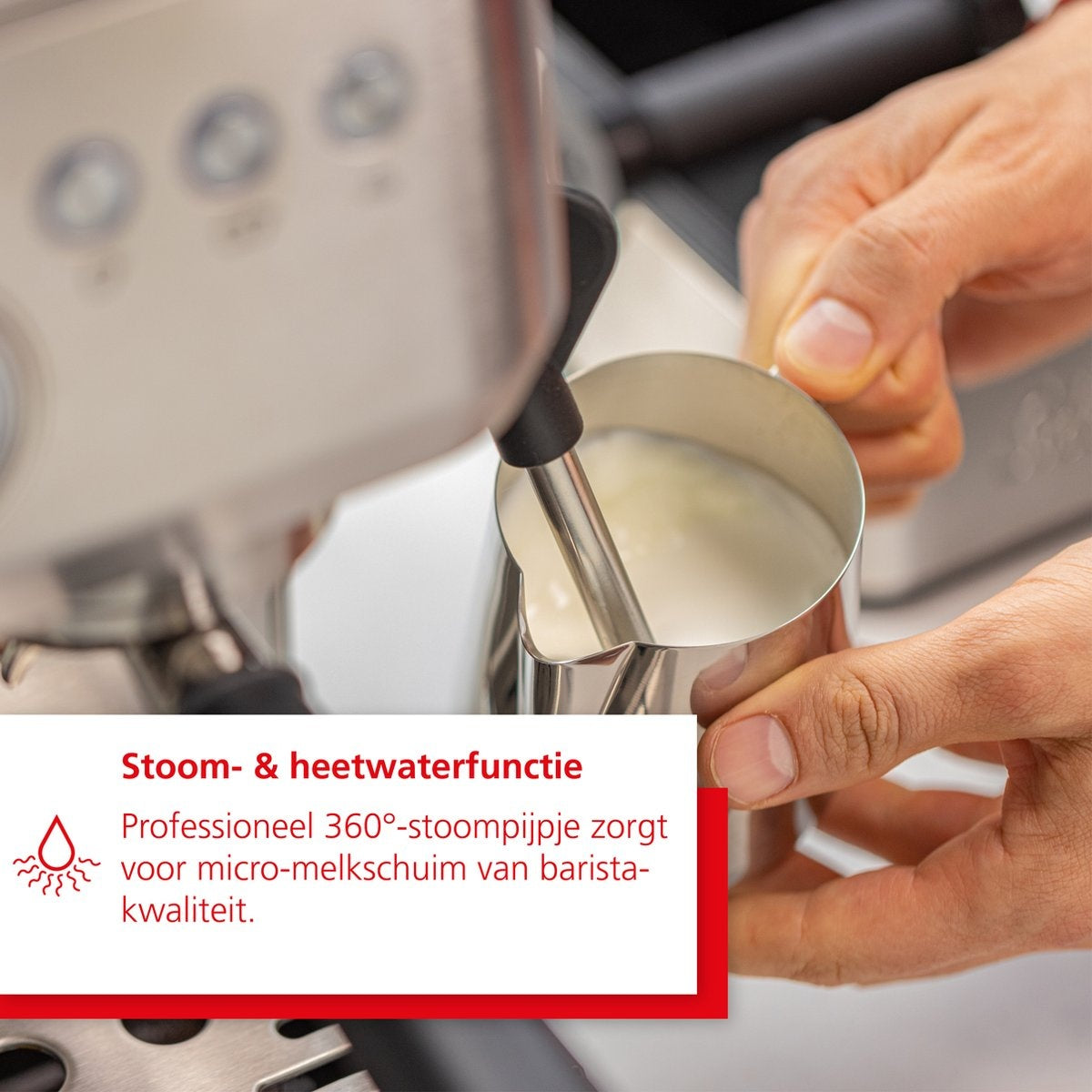 Solis Grind & Infuse Perfetta 1019 - Espressomachine met Antistatische Koffiemolen - 40 x 30 x 38 cm - Zilver