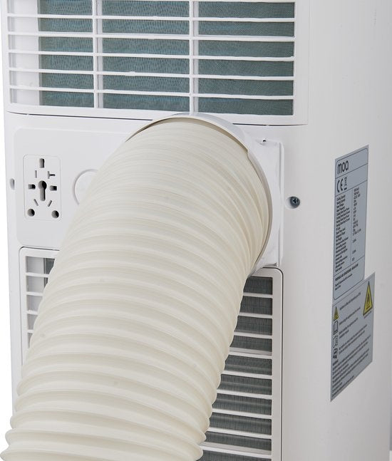 MOA Mobiele Airco - 9000 BTU - Airconditioning - Ontvochtiging - Inclusief Wieltje en Raamafdichting Kit - Wit - A010W