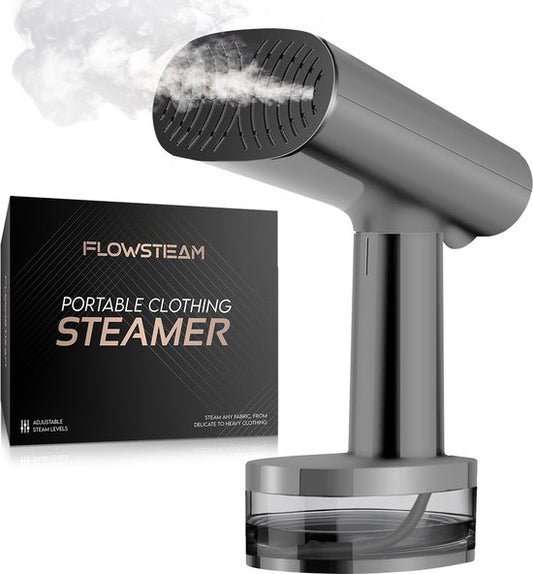 FLOWSTEAM® Luxe Kledingstomer - Handstomer - Stoomapparaat Kleding - Matte Gray Edition