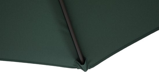 AXI Dion Zweefparasol Ø 300cm Eikenlook/groen – Gepoedercoat frame met kruisvoet