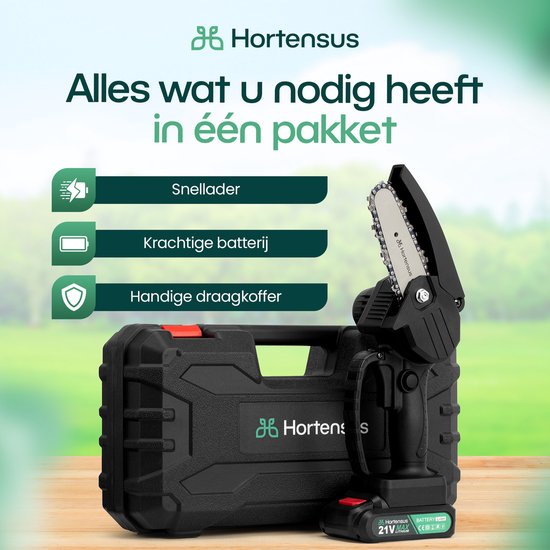 Hortensus - Mini kettingzaag voor al je kluswerk - Hortensus mini kettingzaag