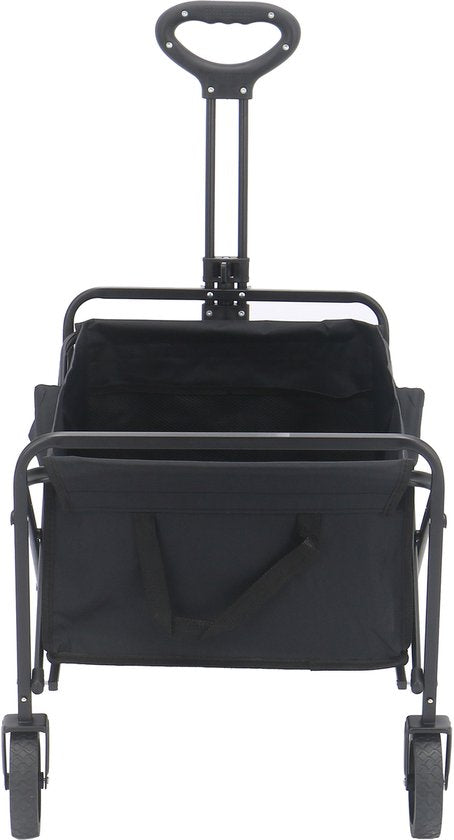 AXI SB120 Opvouwbare Bolderwagen – Zwart – Met Trekstang, Remmen en Hoes – 60 kg Draagvermogen – Eenvoudig mee te nemen - Metaal