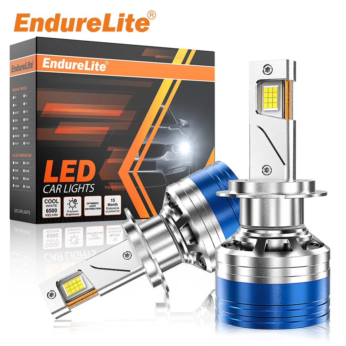 EndureLite H4 LED Mistlampen - 6000K Wit Licht - Set van 2